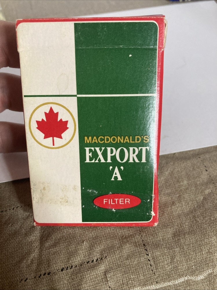 Complete Deck Od MacDonald's EXPORT A Canada Cigarettes Playing Cards
