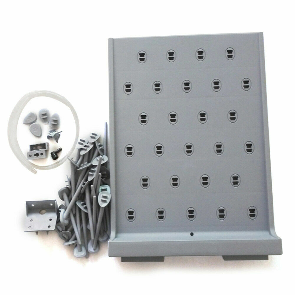27 Pegs Laboratory Drying Rack Lab Draining Peg Board Rack Wall Mount PP
