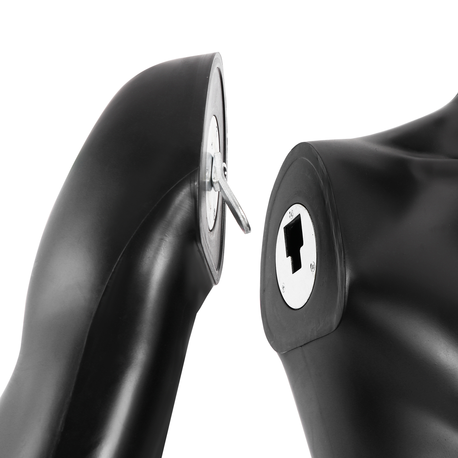 Male Mannequin Dress Form 73" Adjustable Mannequin Full Body Stand w/Base Black