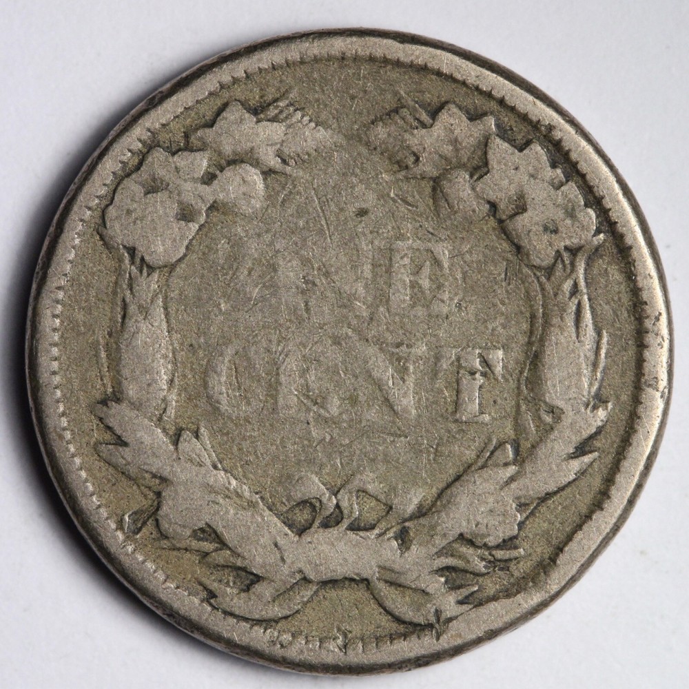 1858 F.E. Flying Eagle Cent Penny CHOICE GOOD E287 T
