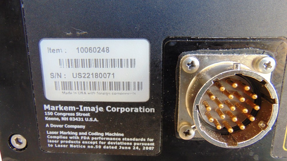 MARKEM SMARTLASE C350S CO2 LASER SCANNER MARKER DATE CODER MARKER IMAJE