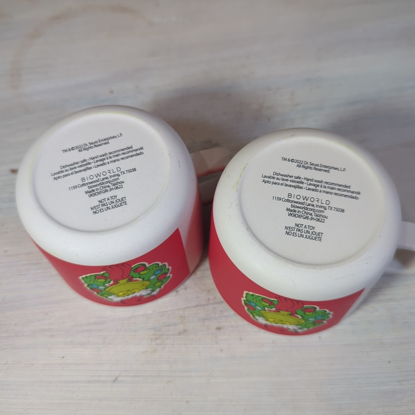 Dr. Seuss Grinch Vandor Kids 2 Cup Christmas Bamboo