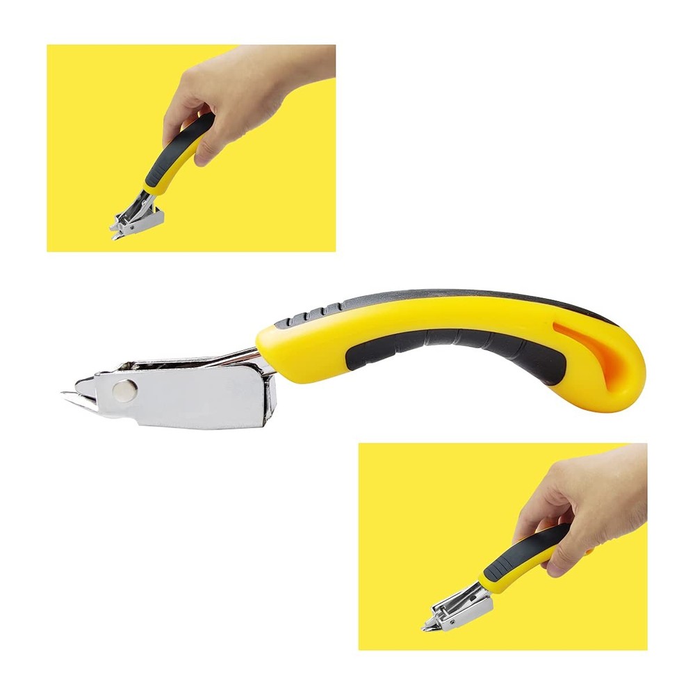 Staple Remover, Puller Tool, Upholstery and Construction Heavy Yellow