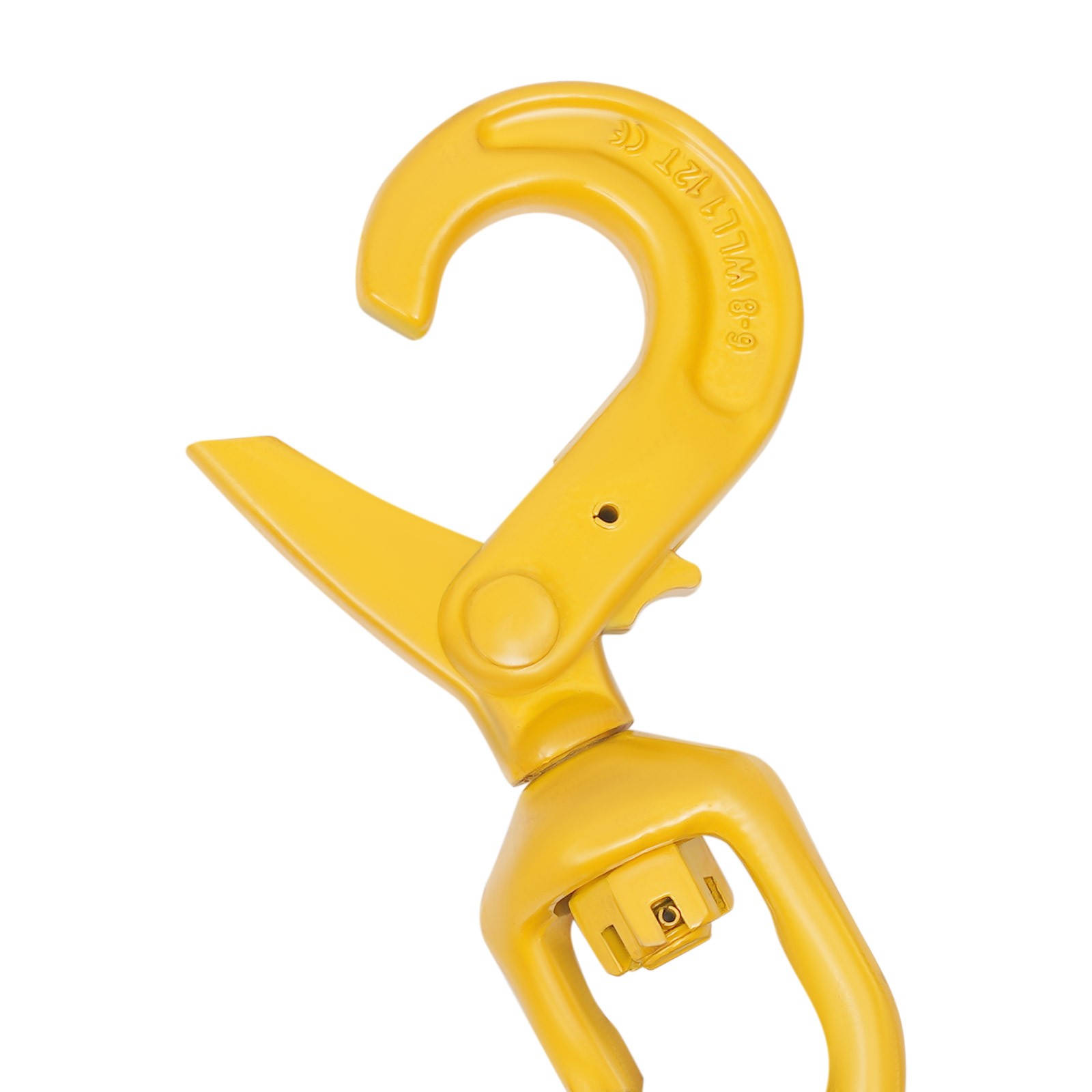 Wire Rope with Swivel Hook 3/8"x150ft Winch Cable with Self Locking Hook Safety