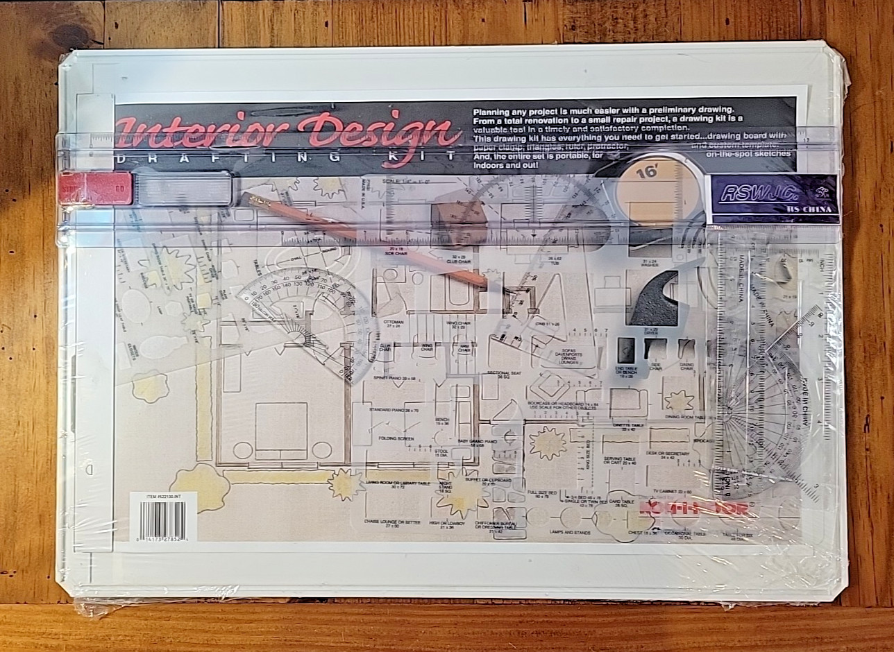 Koh-l-Noor Portable Interior Design Drawing Board and Drafting Kit NEW SEALED