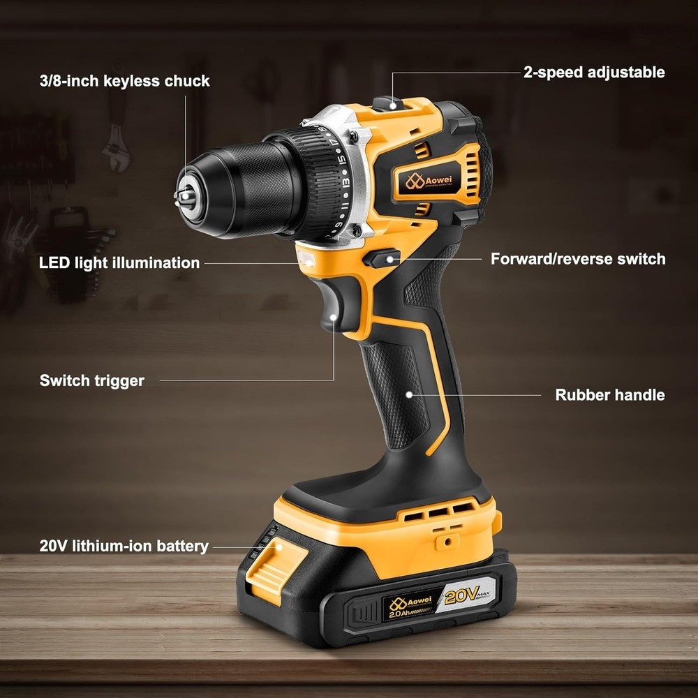 Max Cordless Impact Drill Driver Set with