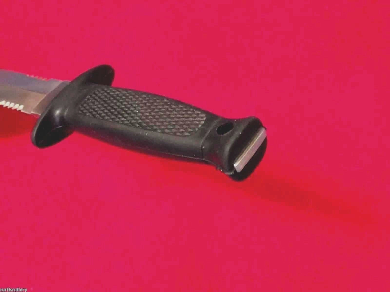 Double Thrower 210233 Black Rubber 2 pc dagger solid tang knives 7" overall NEW