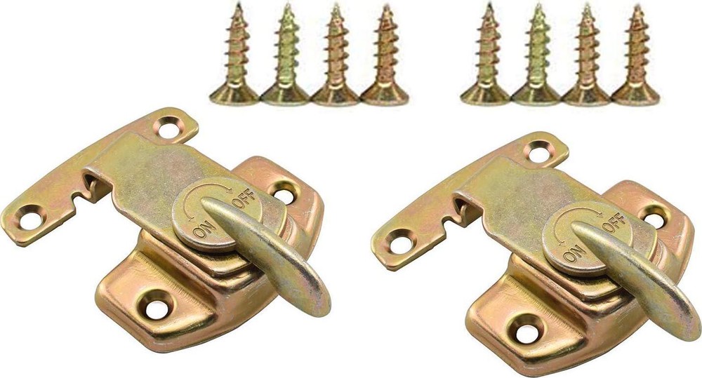 SDTC Tech 2 Pack Dining Table Locks Metal Spring Table Leaf Buckle Latches