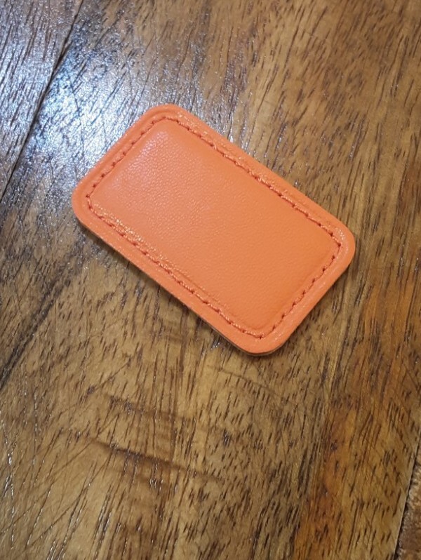NEW Tumi Monogram Patch in Coral Leather