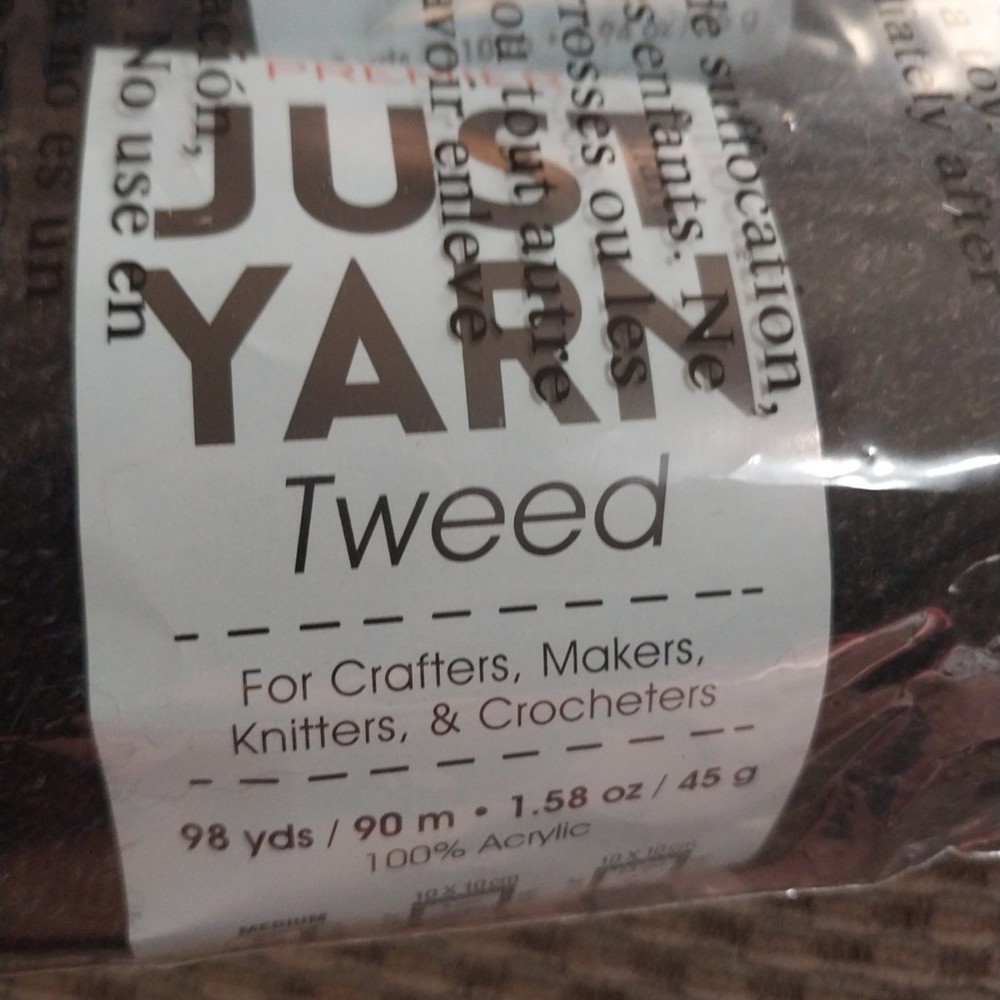 New Premier Just Yarn "Charcoal Tweed"