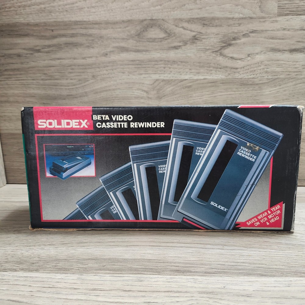 Solidex 929 Video Cassette Rewinder - Beta Format - New open Box