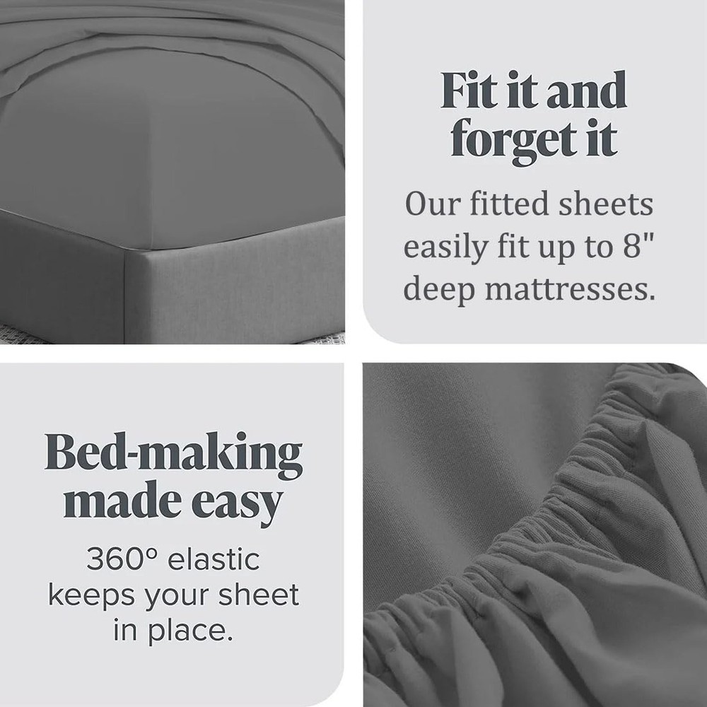 Cot Sheets 30x75 - 4 Piece Cot Sheets Set - 600 Thread Count - 100% Cotton Co...