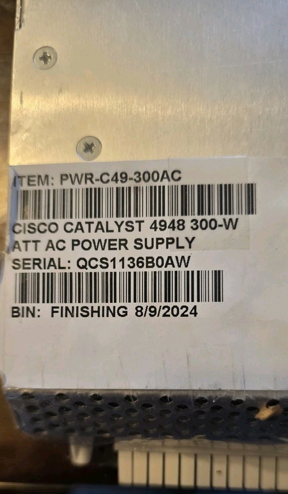 CISCO SYSTEMS PWR-C49E-300AC