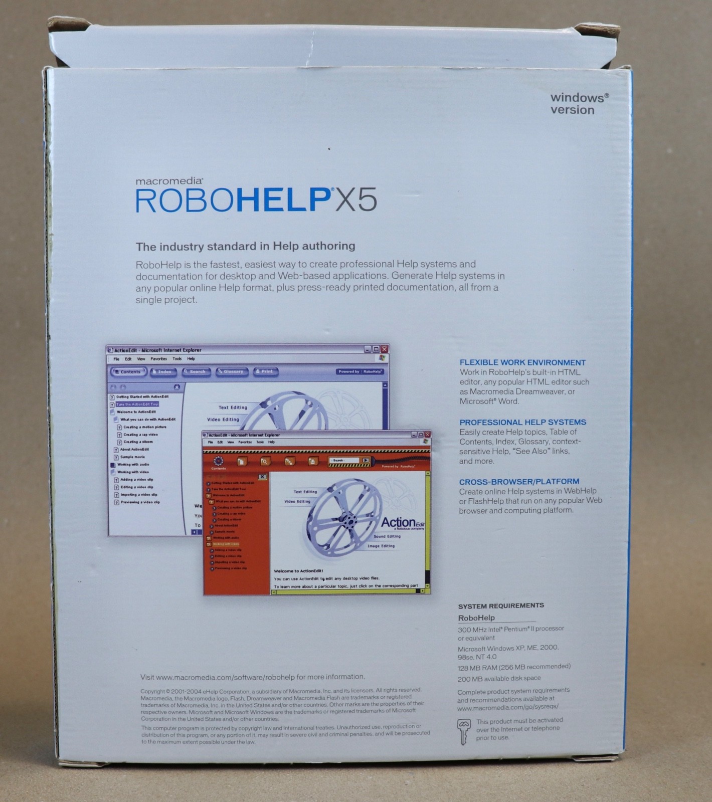 Macromedia RoboHelp X5 HAT Office Pro for .NET + RoboHelp Office, RoboEngine