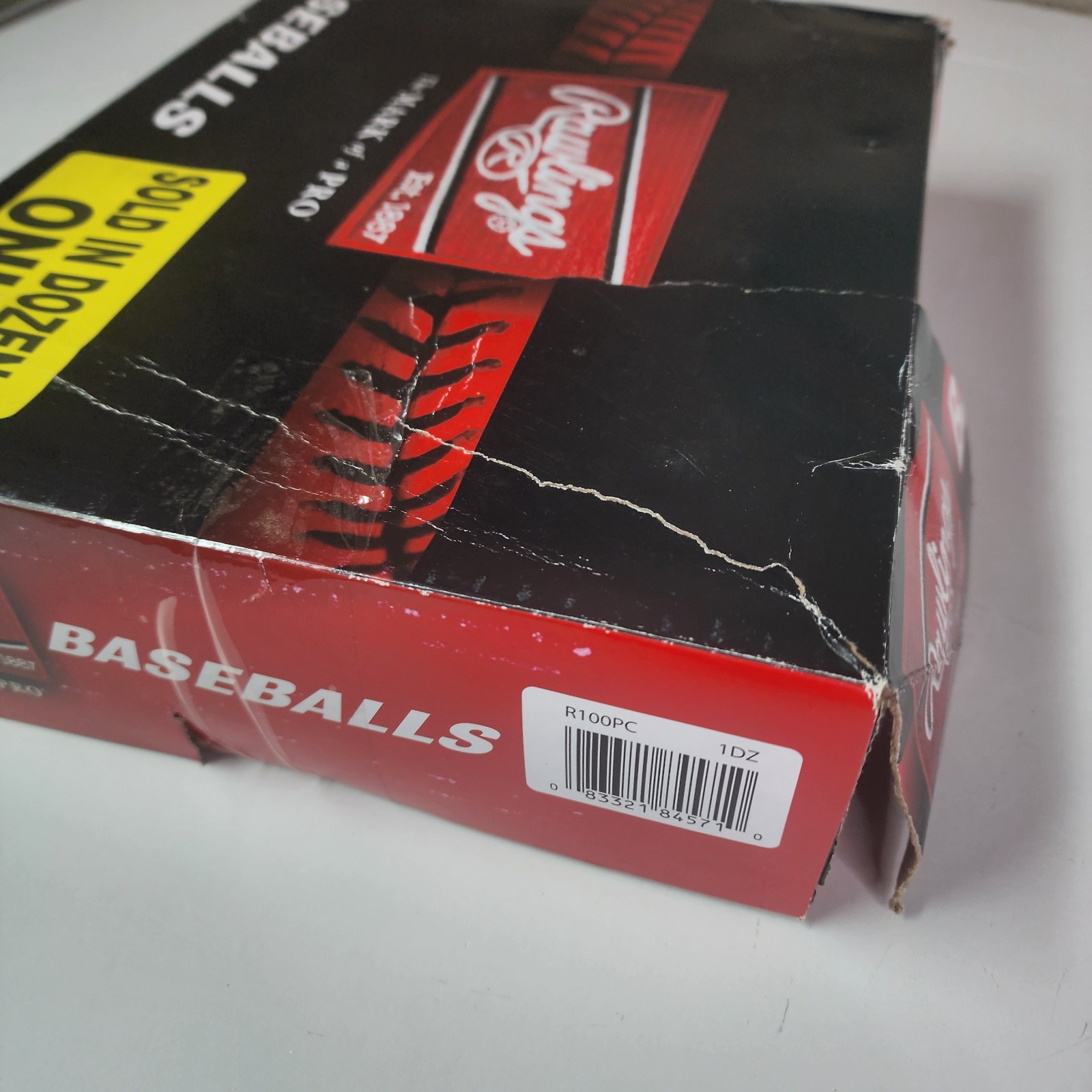 Rawlings R100PC Official Baseballs Dozen (12) New in Bags – Open Box