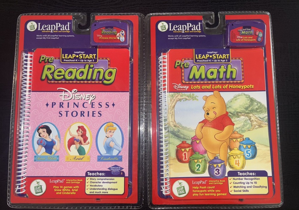 LeapFrog Leap Start Pre-Reading & Pre-Math Bundle Disney Princess & Pooh