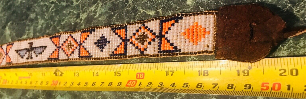 Rare Indian War Beaded Headband