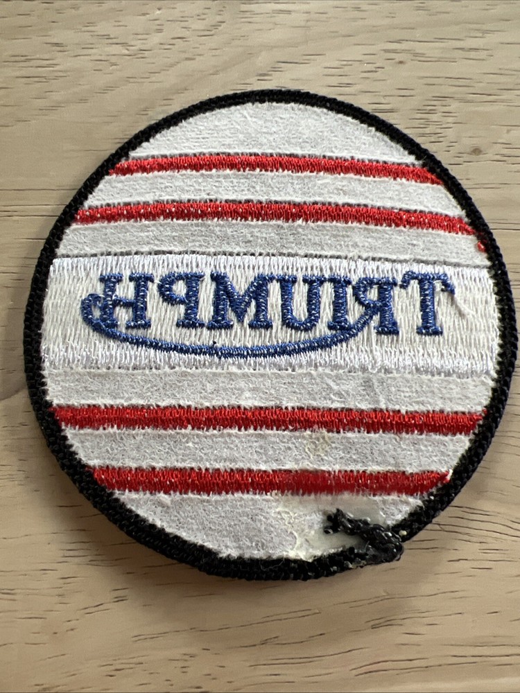 Vintage Triumph Motorcycle 3” patch