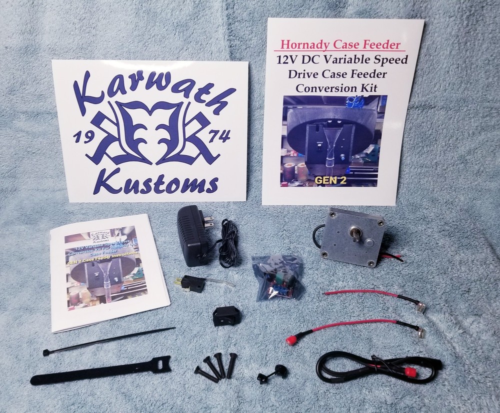 Hornady LNL Case Feeder 12v Variable Speed Drive Conversion Kit. Gen 2