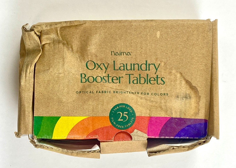 Cleanomic Naima Oxy Laundry Booster Tablets Brightener for Colors 25-Pack