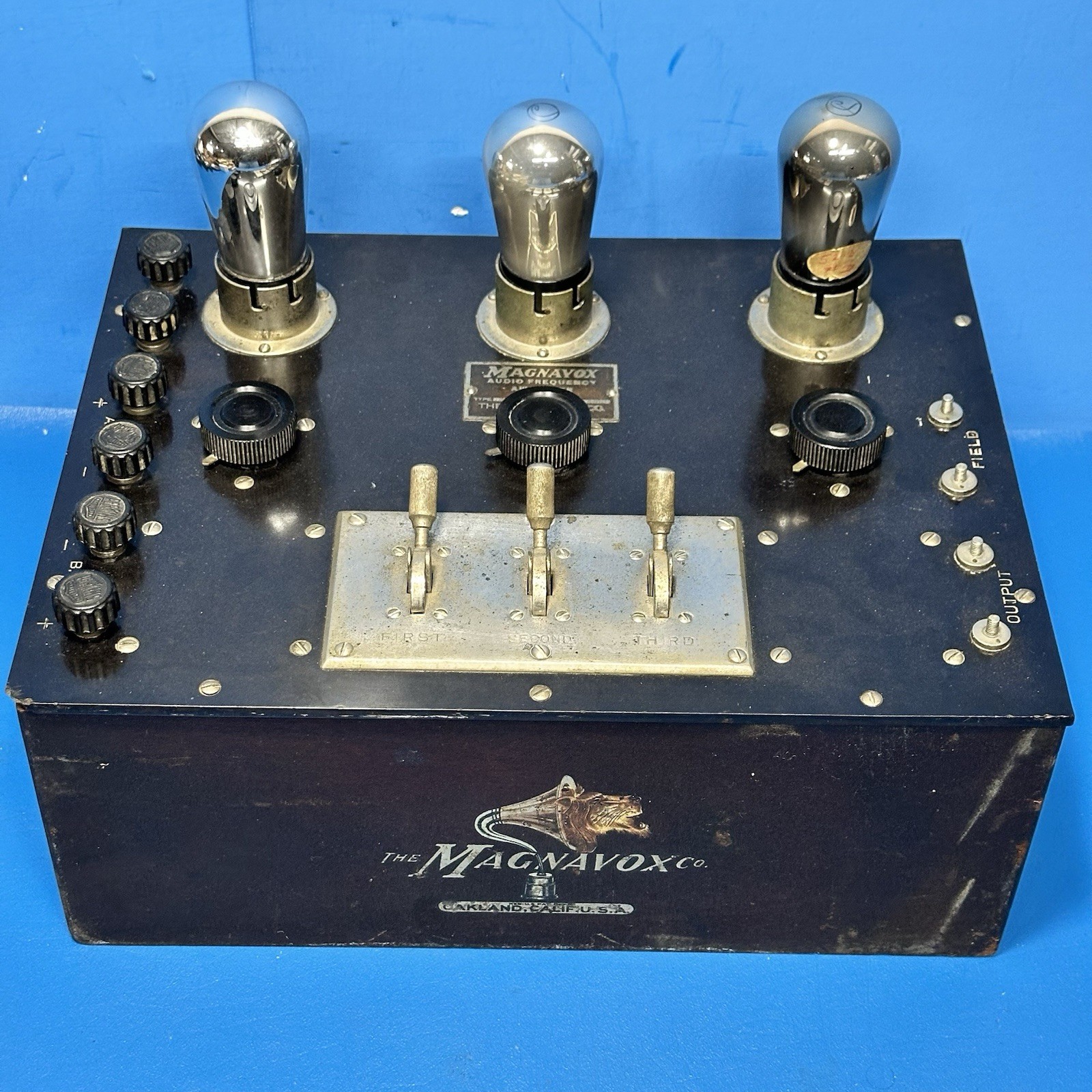 1920s MAGNAVOX AC3 AC 3 TUBE EXPOSED AMPLIFIER