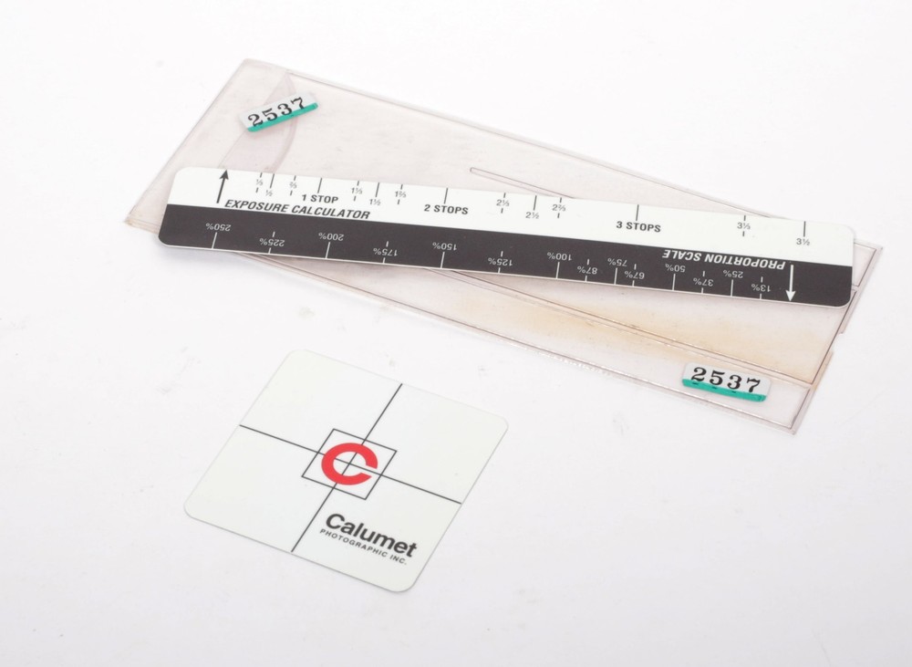 Calumet large format camera bellows factor exposure calculator #2537