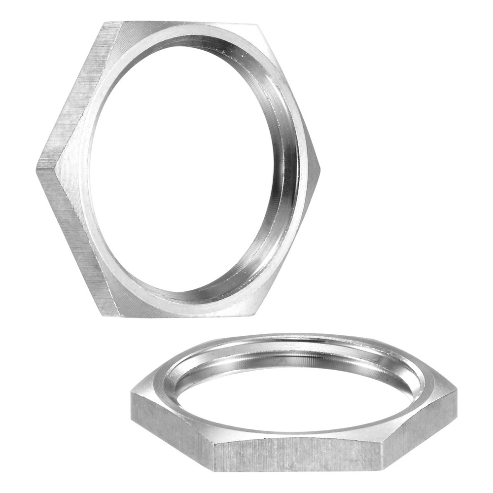 2-Pack Cast Pipe Fitting Hex Locknut, NPT3/4 Female Thread Hex Locking Nut