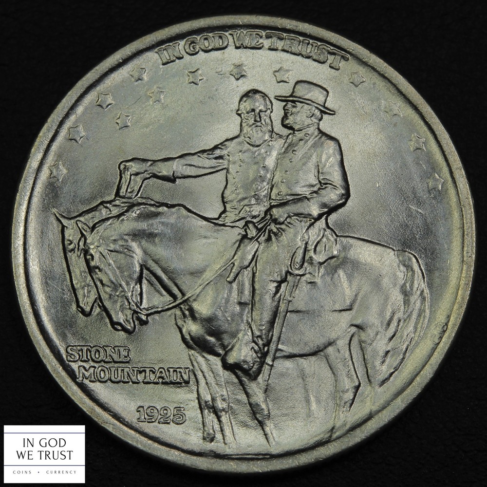 1925 Stone Mountain Commemorative Silver Half Dollar 50C (MS UNC)