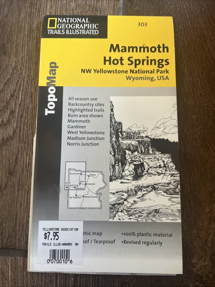 Mammoth Hot Springs Trail Map