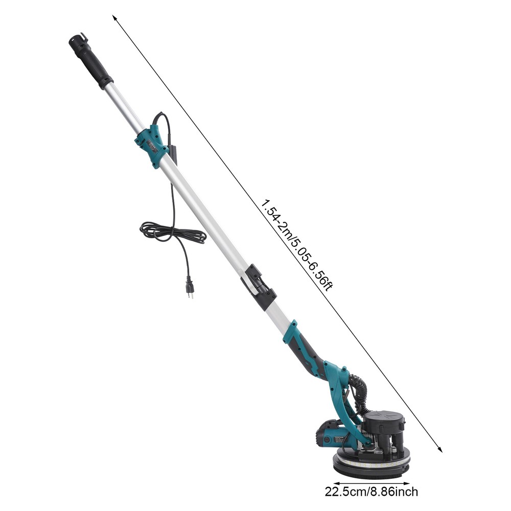 Electric Ceiling Wall Sander Variable Speed Dustless Drywall Sander 850W Sanding