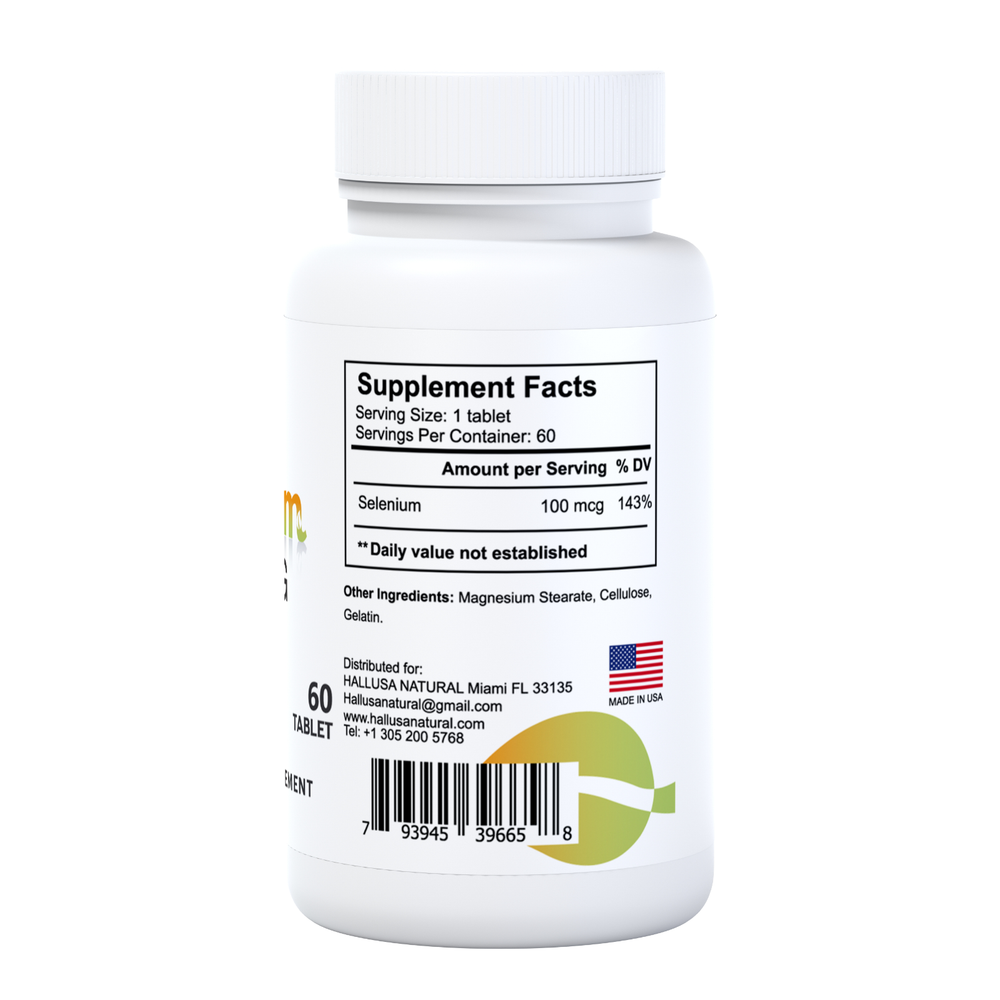 SELENIUM - For the Thyroid - Antioxidant & Immune Support - 60 Tab