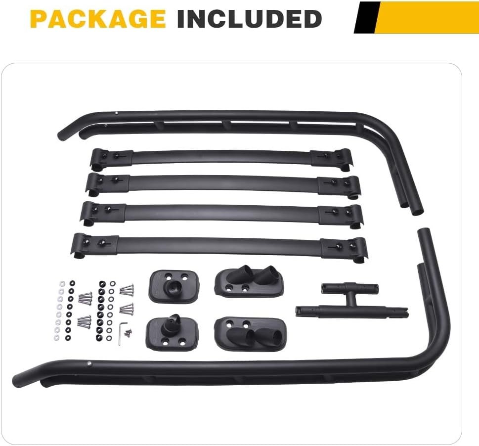 Roof Rack Basket Fit for 2010-2023 2024 Toyota 4Runner Rooftop Cargo Extra Bar