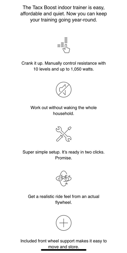 Tacx Boost Cycling Trainer