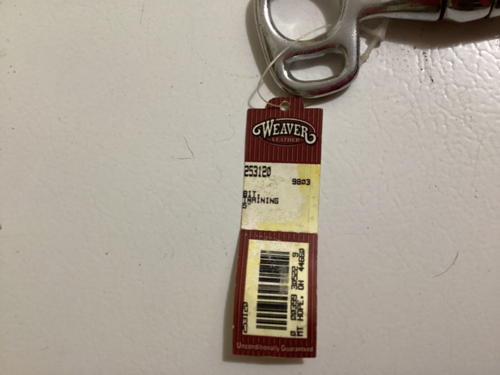 5” Weaver Single Joint Tom Thumb Snaffle, NOSWT