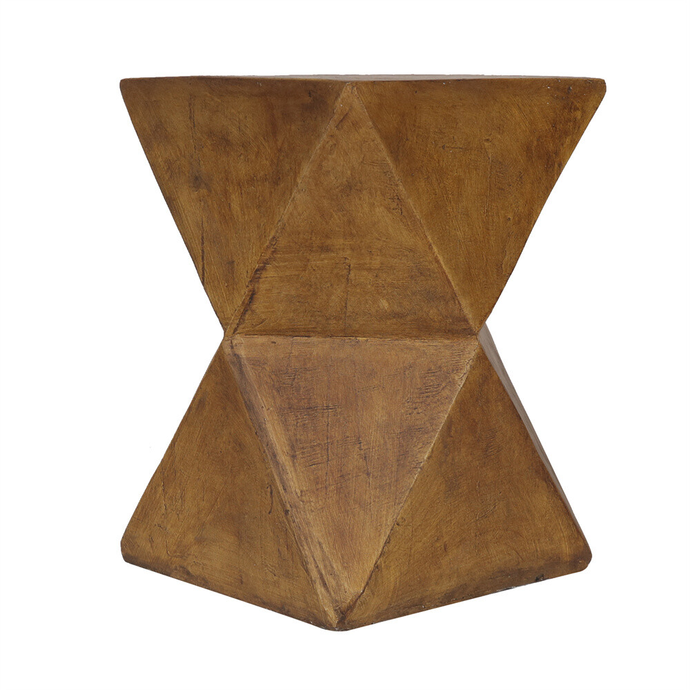 Outdoor Lightweight Concrete Side Table Concrete Stool End Table Accent Table
