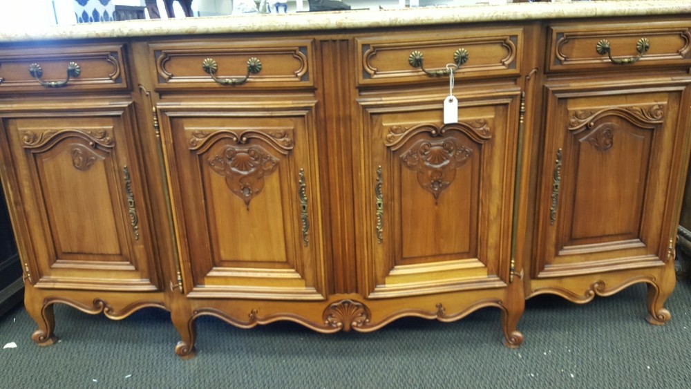 Marble Top French Sideboard