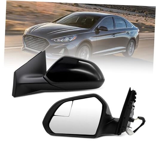 Driver Side Mirror Assembly Compatible with Sonata 2015 2016 2017 2018 Left