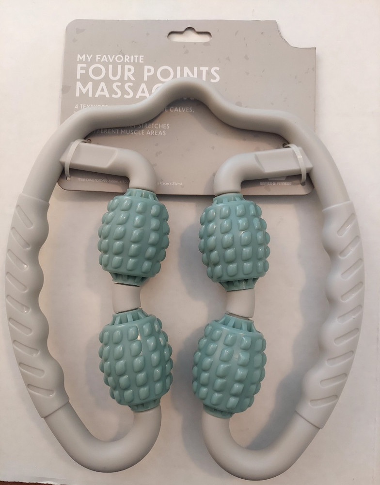 Massager Four Points Textured Hand Held Rollers Arched Base New