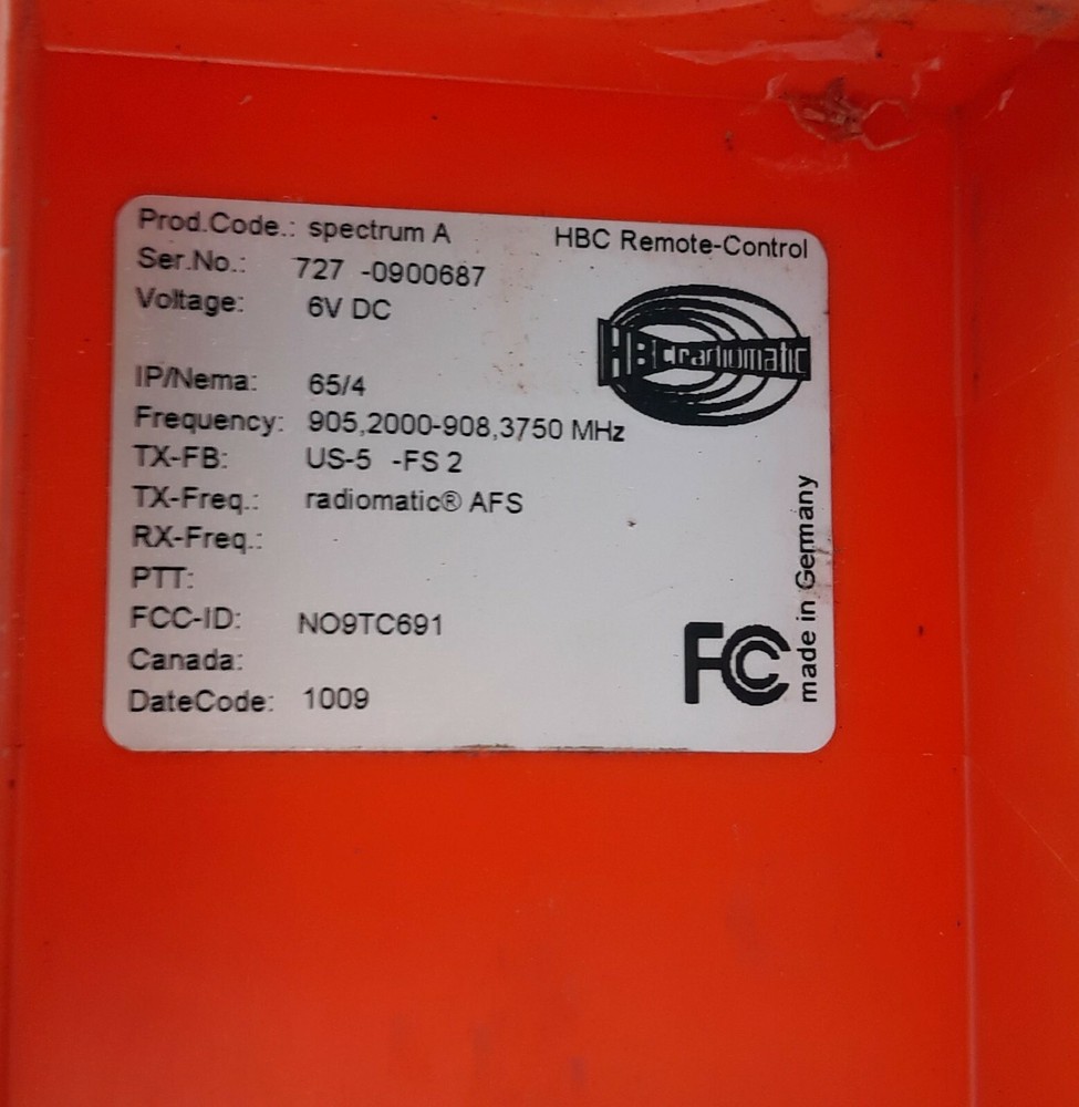 HBC Automatic Remote Control Spectrum A Radiomatic