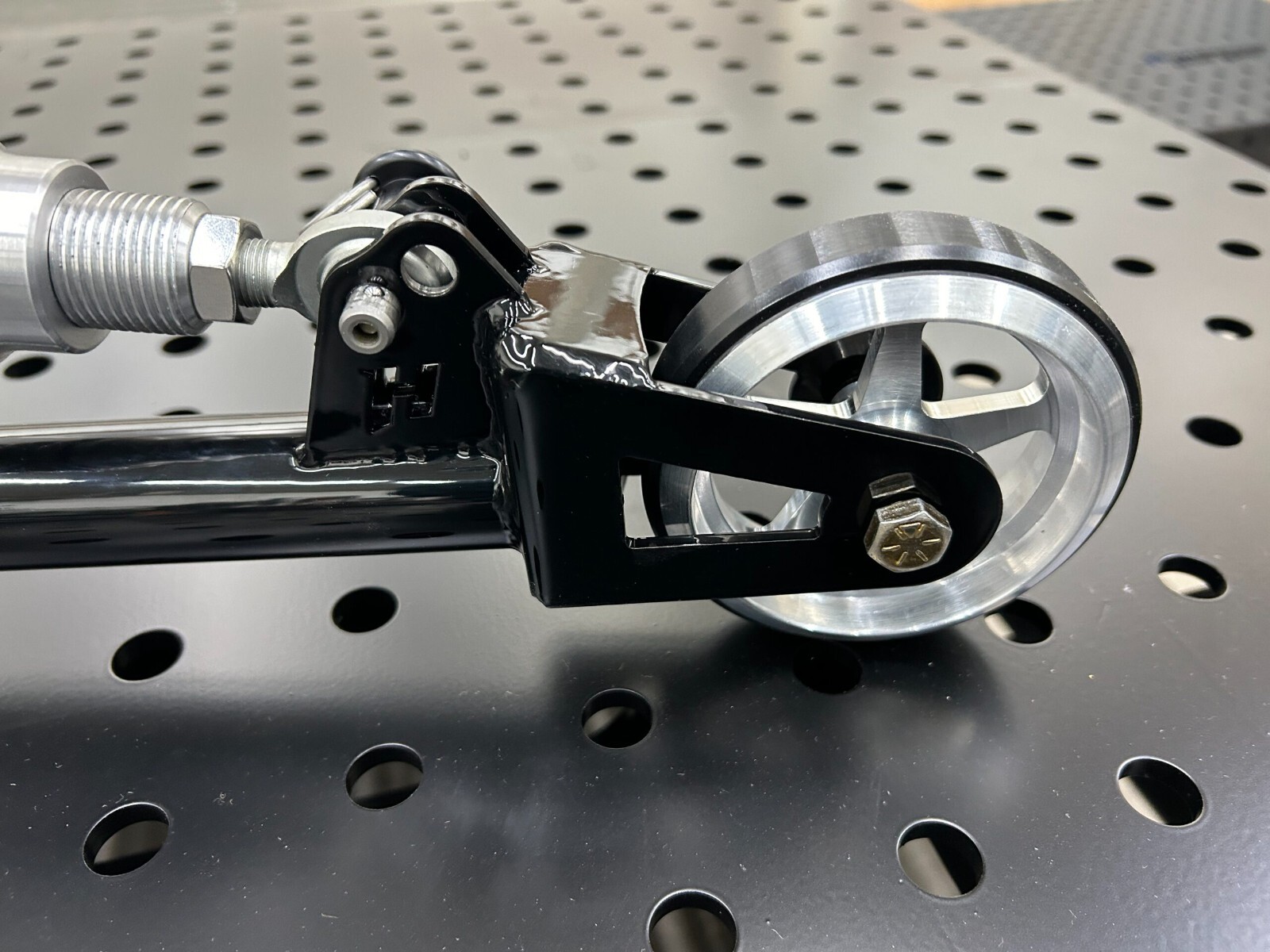 Adjustable Chromoly Drag Racing Single Wheelie Bar- Powdercoated