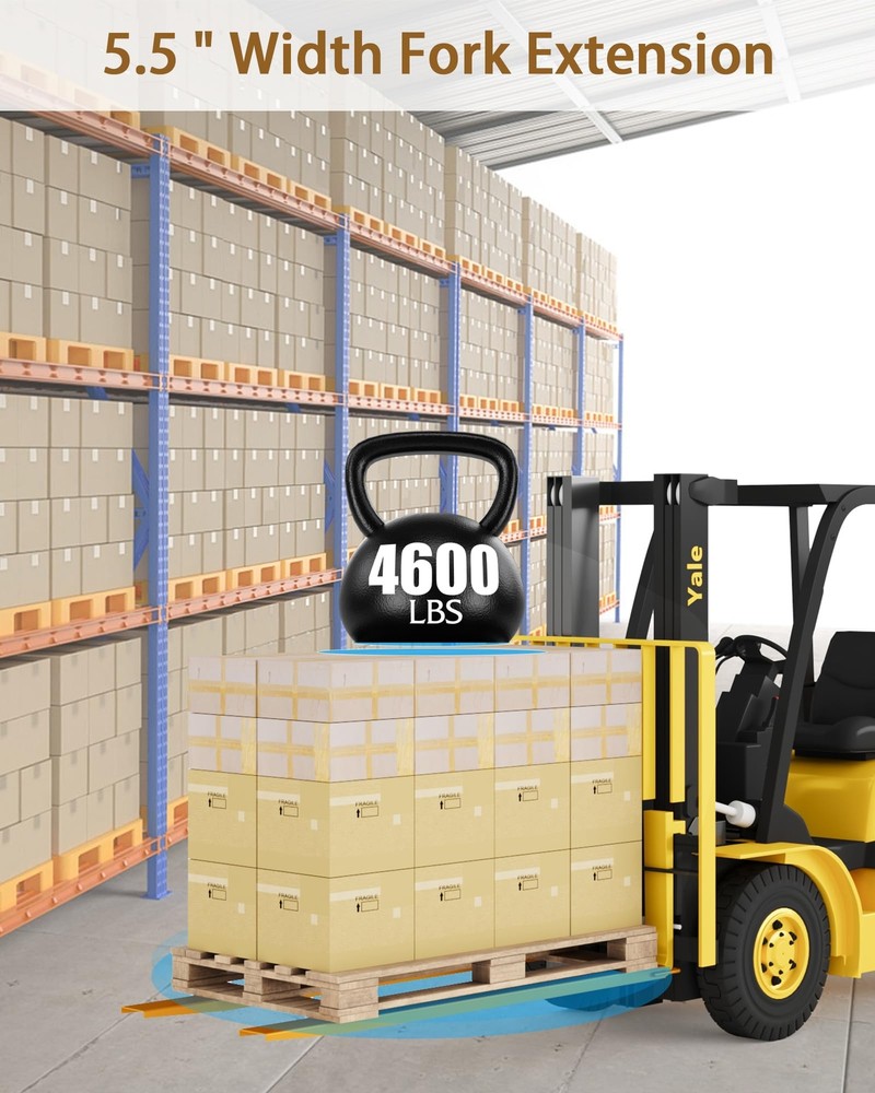 Pallet Forklift Extensions, 72"x5.5" Fork Extensions Heavy Duty Fork Extensions