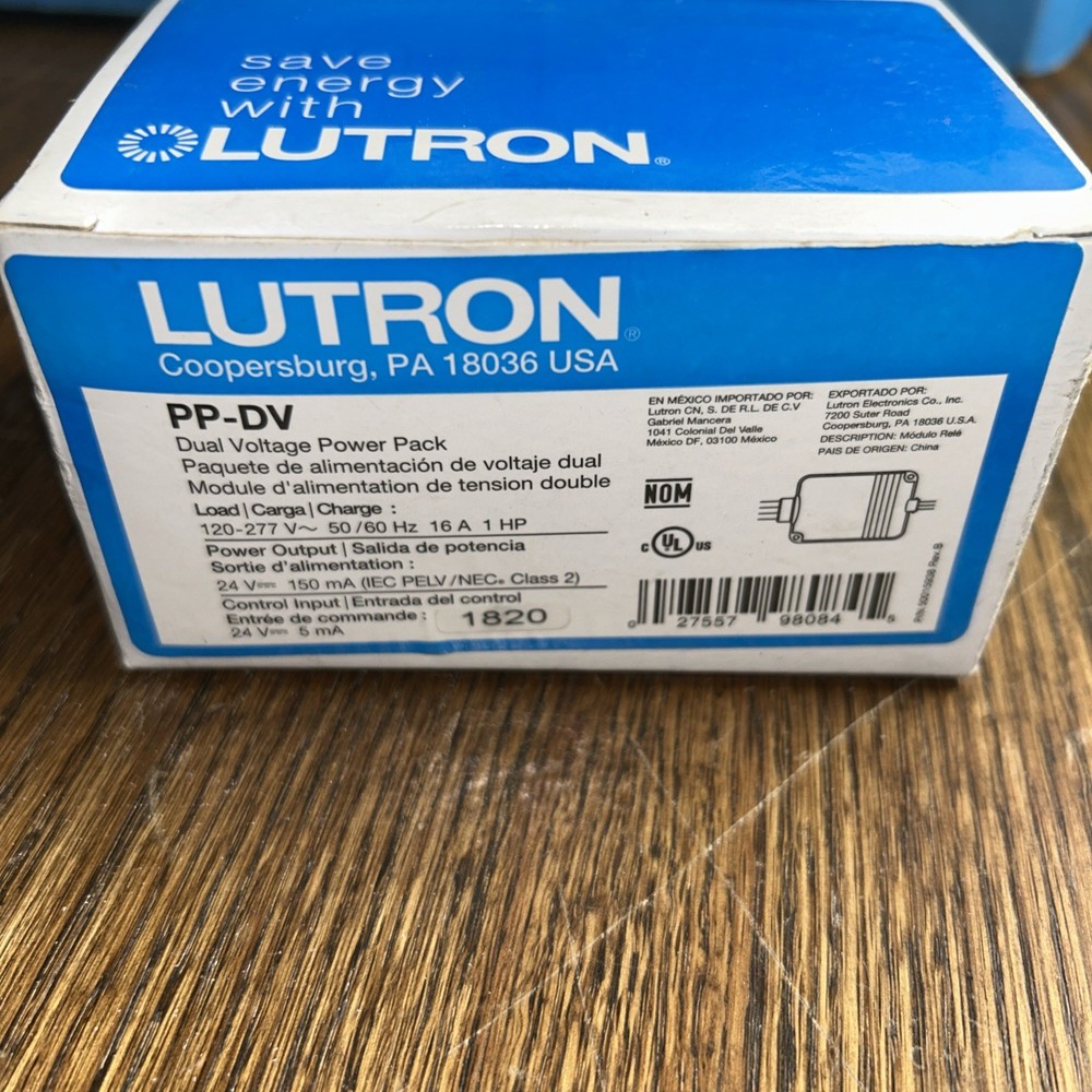 Lutron - PP-DV, Occupancy Sensor Dual Voltage Power Pack New In Box!