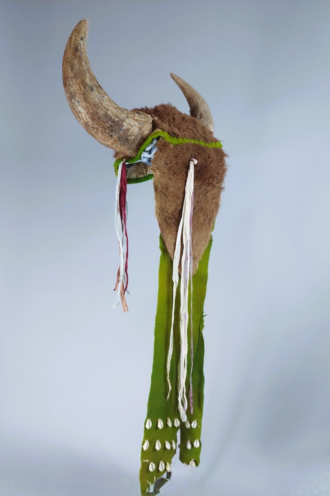 Antique Native American Southern Plains Indian; Buffalo Headdress; 19th Century