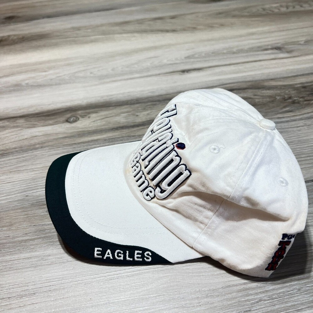 Elevating the Game PGA Tour Snap Back Hat Cap White Golf Embroidered EUC