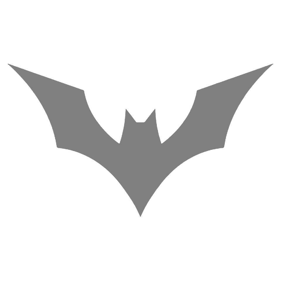 Art Project Paint Reusable Stencil Silhouette - Batman Beyond Bat Symbol