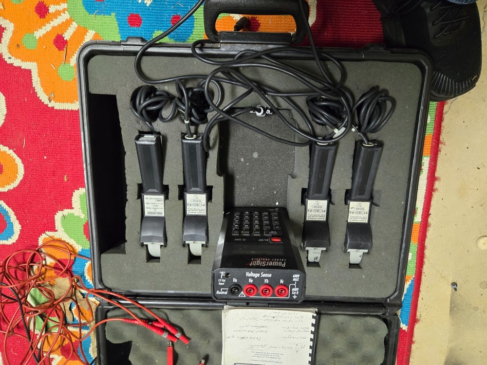 PS 3000 PowerSight Power Analyzer Kit with Case and Accessories !