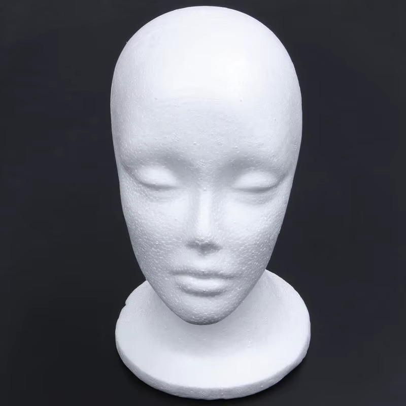 Female Foam Mannequin Head Stand for Hat Wig Display White USA