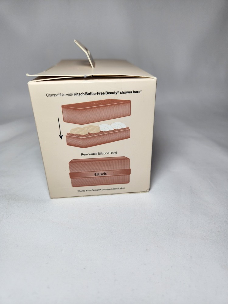 Kitsch 4-Compartment Travel Case For Soap Shampoo Conditioner Bars NEW