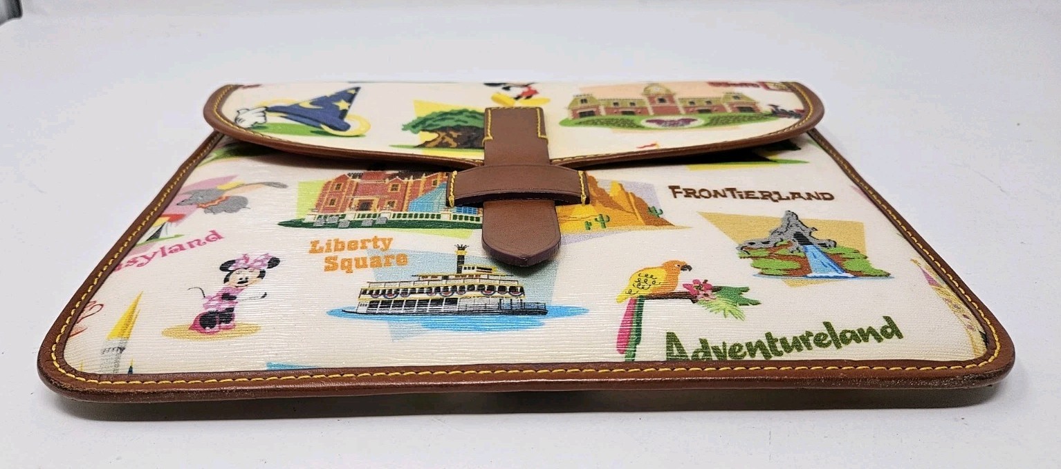 Dooney & Bourke DISNEY WORLD Retro iPad Tablet Case Leather Traveling Carrying