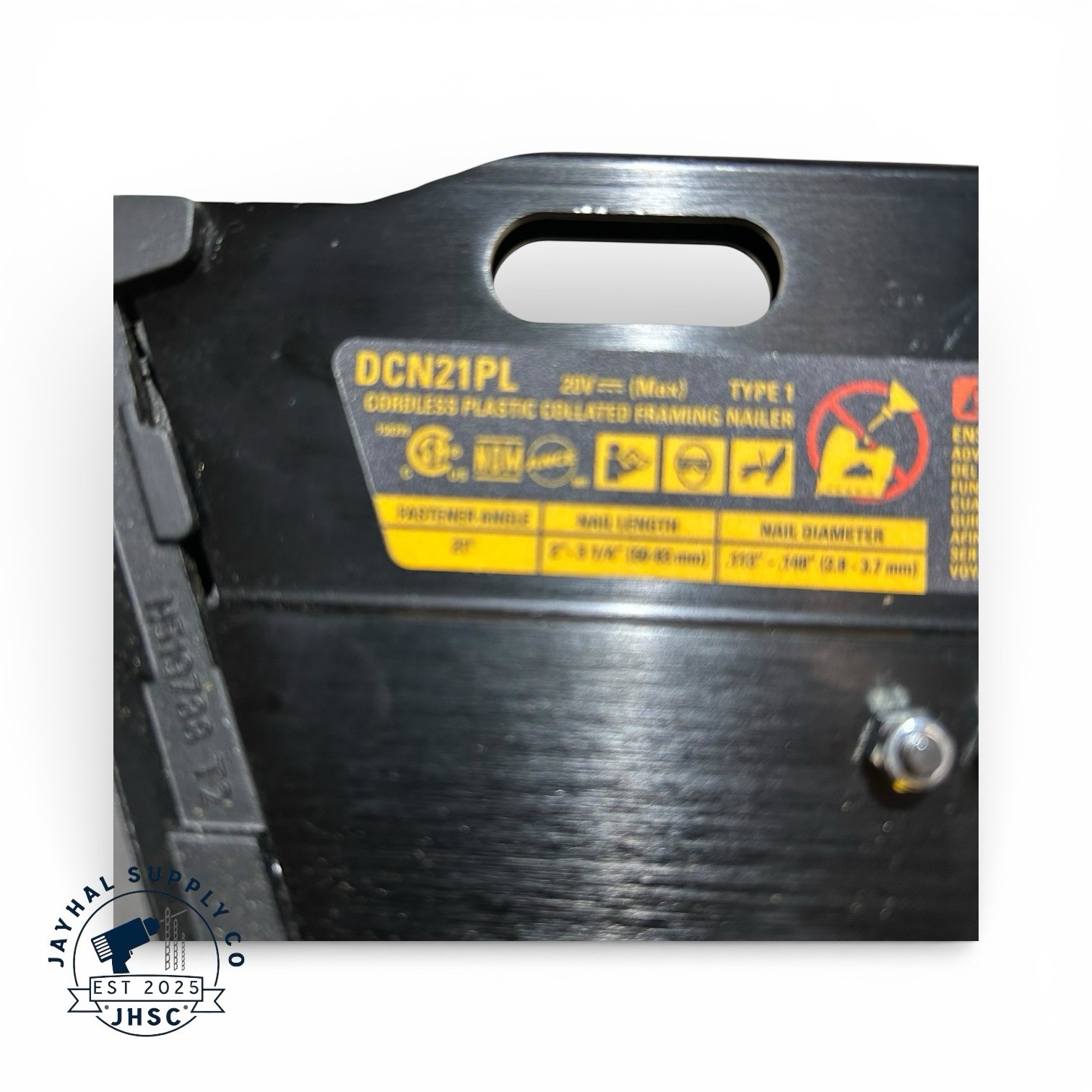 DEWALT DCN21PLB 20V 21-Degree Cordless Framing Nailer Gun (Tool Only)